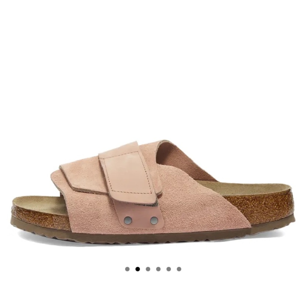 BIRKENSTOCK GERMANY SOFT FOOTBED KYOTO UNISEX SZ 38 EU/ 7-7.5 US IN SOFT PINK - Picture 13 of 15